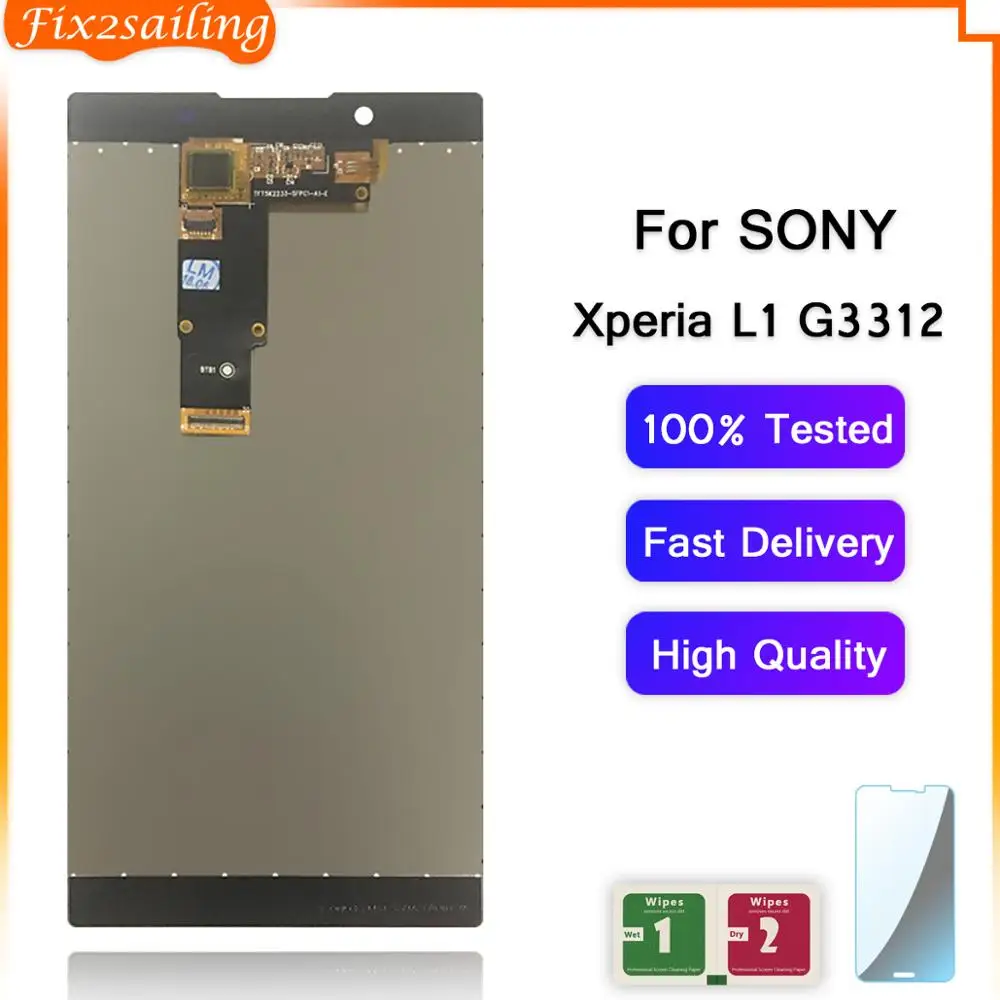 ЖК дисплей для Sony Xperia L1 G3312 сменный дигитайзер сенсорного экрана в сборе