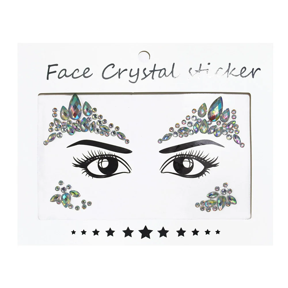 Autocollants De Biscuits 3D Pour Le Visage, Maquillage De Festival