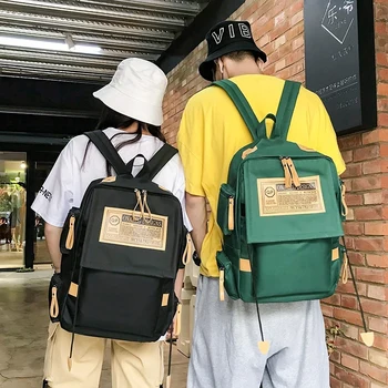 

Printing Canvas Women School Backpack Female School Bag Multi-pocket Backpack For Teenage Girls Laptop Bag Mochilas Mujer