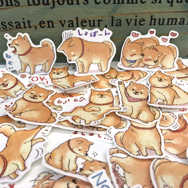 35 шт. стикер для милой собаки материал ручной книги альбом ноутбука Akita dog дневник