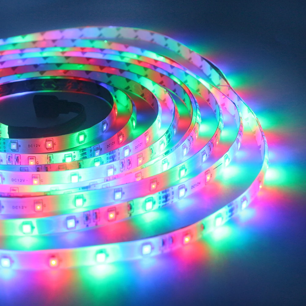 5 м 12V /24V 3528 300SMD гибкий Светодиодные ленты светильник RGB Strobe Flash Одноцветный белый