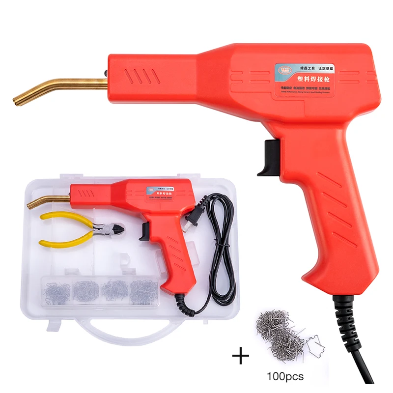 Soldadores de plástico de 50W, equipo de soldadura, reparación de parachoques de coche, grapadora caliente, herramientas de garaje, máquina grapadora caliente