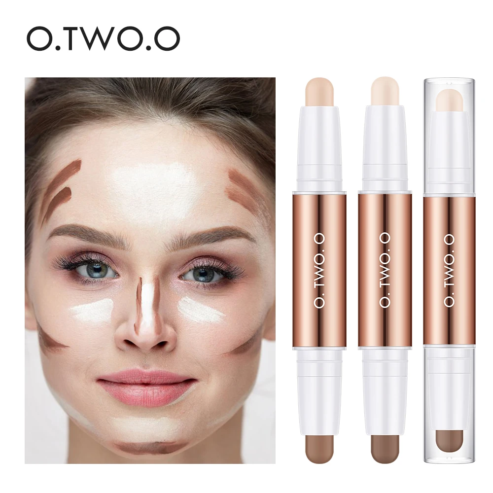 O.TWO.O Contour Stick Double Head Contour Pen Waterproof Matte Finish