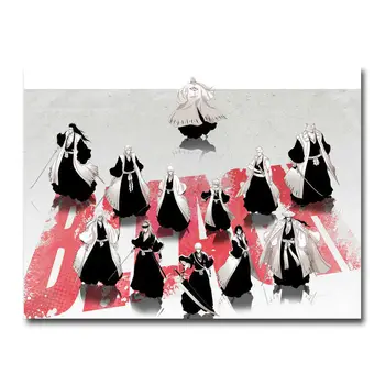 

W163 Bleach Kurosaki ichigo Anime Silk Fabric Wall Poster Art Decor Sticker Bright
