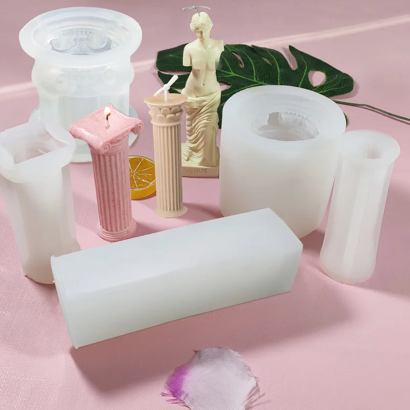 Various Shape Roman Columns Candle Mold,Geometry Cylinder Mold,Diy