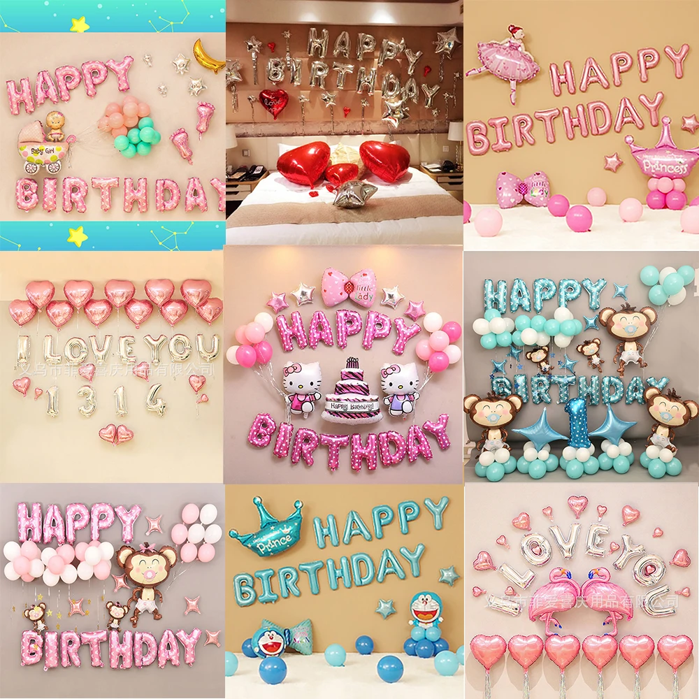 33 шт./лот Hello baby Kitty Детские воздушные шары из фольги детские праздничные украшения для дня рождения гелиевые шары с персонажами мультфильмов