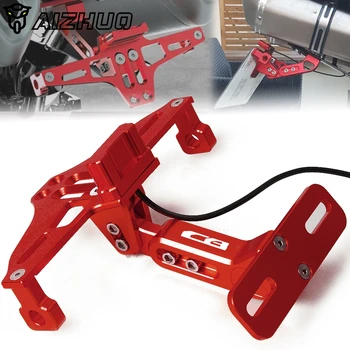 

Motorcycle Adjustable License Number Plate Frame Holder Bracket FOR HONDA CB400 CB599 CB919 CB1000R CB650R CB650F CB190R