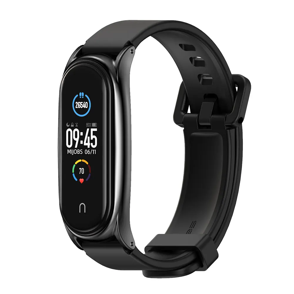 Pulsera inteligente Mi Band 7, 6, 5, 4 y 3, Correa de silicona para Xiaomi  Mi Band 5 - AliExpress