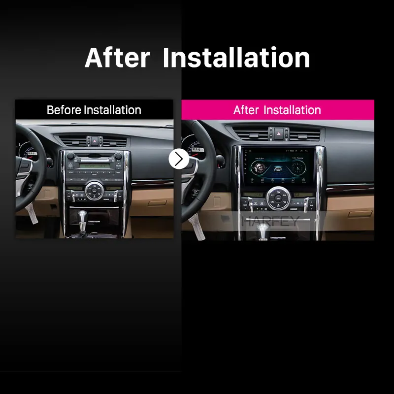 Perfect Harfey 2Din Car Multimedia Player for TOYOTA REIZ Mark X 2010 2011 2012 2013 2014 2015 9" Android 8.1 Head Unit GPS Auto Radio 5