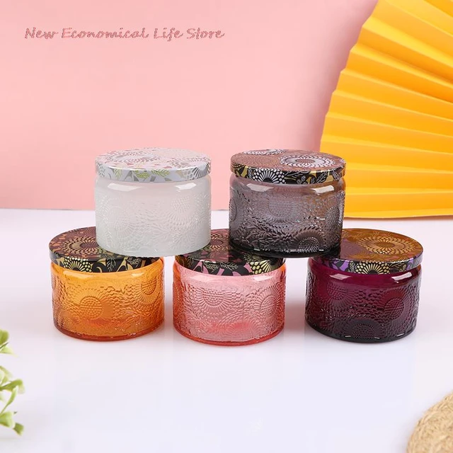 7oz Candle Jars Wholesale Glass Container For Candle Colorful Empty Glass  Bottle For Diy Scented Candles Making - Storage Bottles & Jars - AliExpress