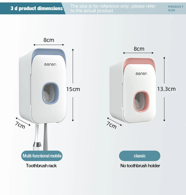 Escova De Dentes, montado Na Parede, dispensador