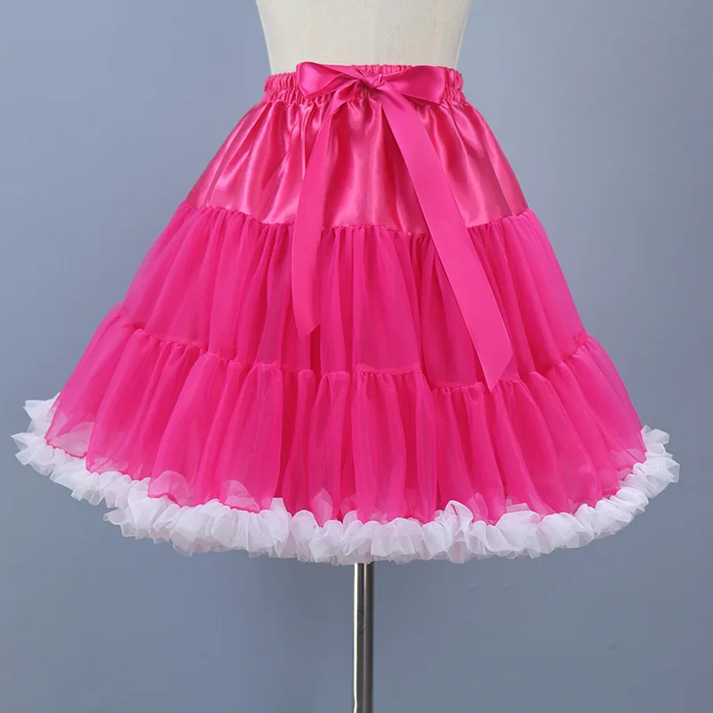 

Women Petticoat Tulle Puffy Short Vintage Wedding Bridal Underskirt Rockabilly Tutu