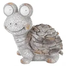 Открытый солнечной энергии фигурка декоративный светильник черепаха из смолы орнамент для сада газон светильник s лампы патио Рождество праздник