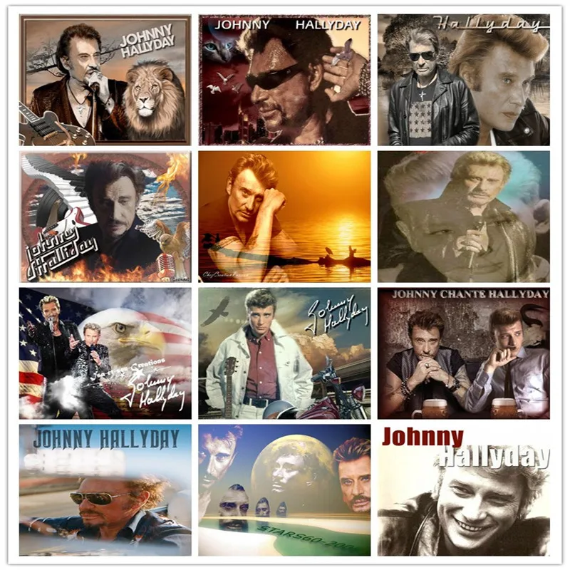 TOUOILP 5d алмазная вышивка "johnny hallyday" 3D Алмазная живопись/квадратные Стразы Алмазная вышивка