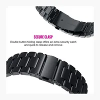 פלדה זוגי עבור Xiaomi Mi צפו רצועת HIG-End מתכת זוגי צמד שלושה חרוזי Solid החלפת פלדה שעוני להקת Xiaomi Mi שענה (3)