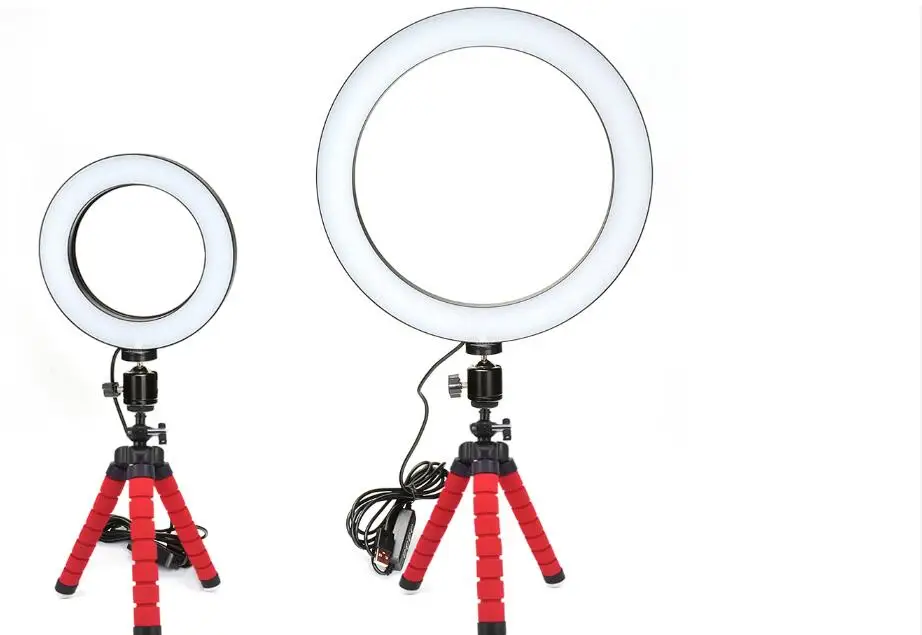 16 см/26 см фотографические селфи-студия кольцо свет 3200 K-5500 K светодиодное освещение с usb-кабелем