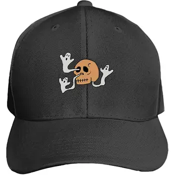 

EIGTU Skull Sneeze Snapback Cap Flat Brim Hats Hip Hop Caps for Men Women