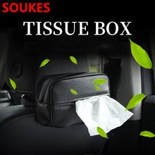 Кожаный чехол для хранения на заднем сидении автомобиля для hyundai Creta Tucson Volkswagen VW Golf 6 GTI Kia Ceed Rio Sportage