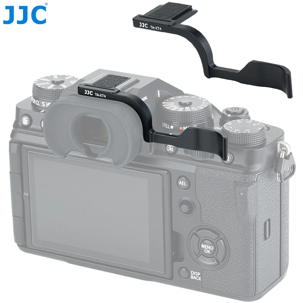 

JJC Deluxe Metal Thumb Up Grip for Fujifilm Fuji X-T4 X-T3 XT4 XT3 Thumb Support with Hot Shoe Cover Protector Camera Hand Grip
