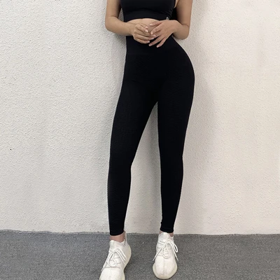 Black Yoga Pants Женские спортивные бесшовные леггинсы для фитнеса, женские штаны для йоги, леггинсы для спортзала с высокой талией, женские спортивные Леггинсы для бега - Цвет: Black Yoga Pants