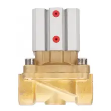 Труба шаровой клапан вакуумный соленоид Латунь Пневматический клапан управления G резьба для воздуха, воды, нефти, газа