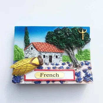 

Lychee France Provence Lavender Fridge Magnet Famouse City Refrigerator Magnetic Sticker Travel Souvenirs Home Decoration