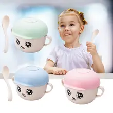 Практичная безопасная детская шапка комплект посуды мультяшная практика анти-скальдинг ударопрочная детская посуда чаша