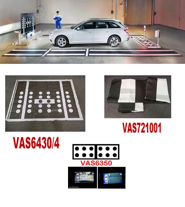 Tissu D'étalonnage Caméra 360° Pour Voiture – 1,6 X 1,2 M – Damier 2D Noir Et Blanc – Pour Système De Vue Panoramique Bird View