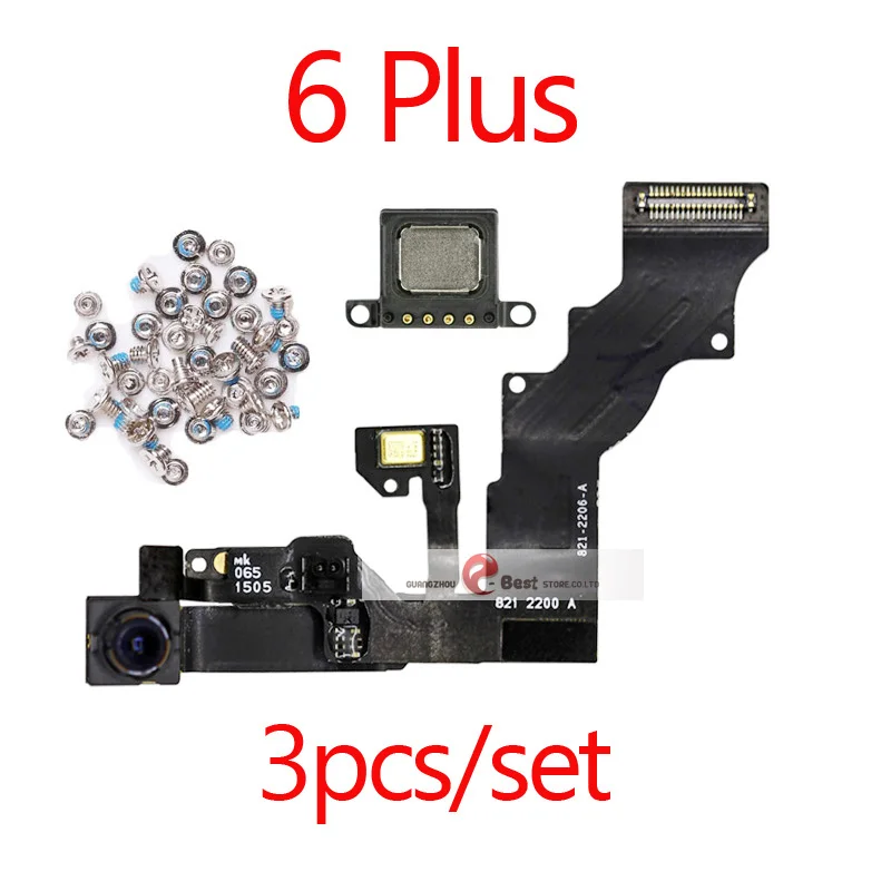 Высокое качество фронтальная камера кольцо держатель для iPhone 5 5S 5C 6S 6 Plus фронтальная камера объектив правый датчик приближения гибкий кабель
