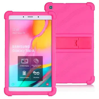 

Case for Samsung Tab A 8.0 2019 Tablet Cover Funda Tab A 8.0 SM-T290 T295 T297 Soft Silicone Full Body Protective Stand Shell