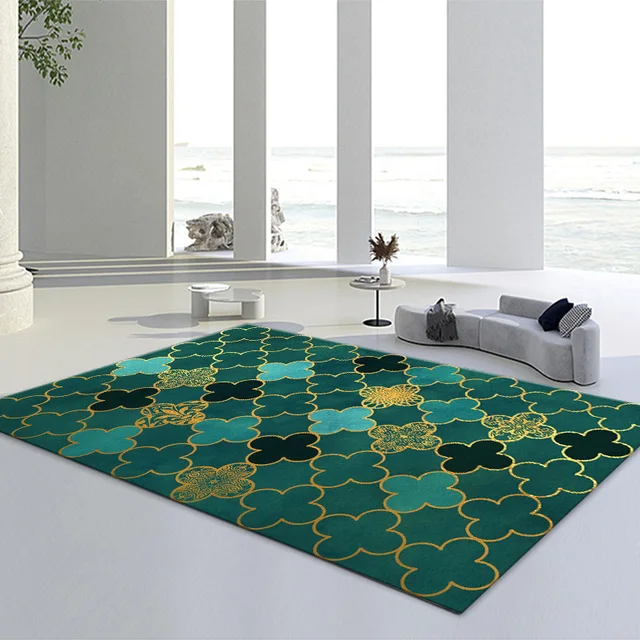 Velvet Carpets 80x160cm Living Room Washable Non-Slip Rugs Bedroom Floor Decoration Home Decor Study Dining Room Area Door Mats J