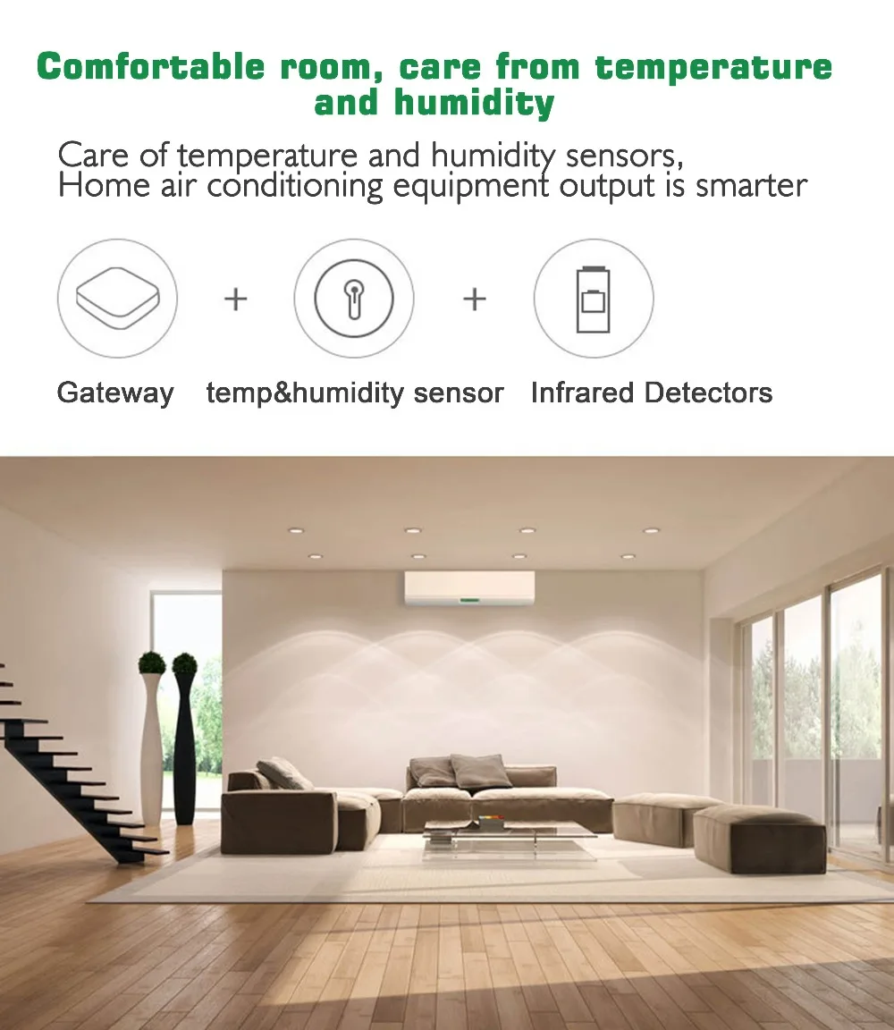 温度和湿度传感器联动