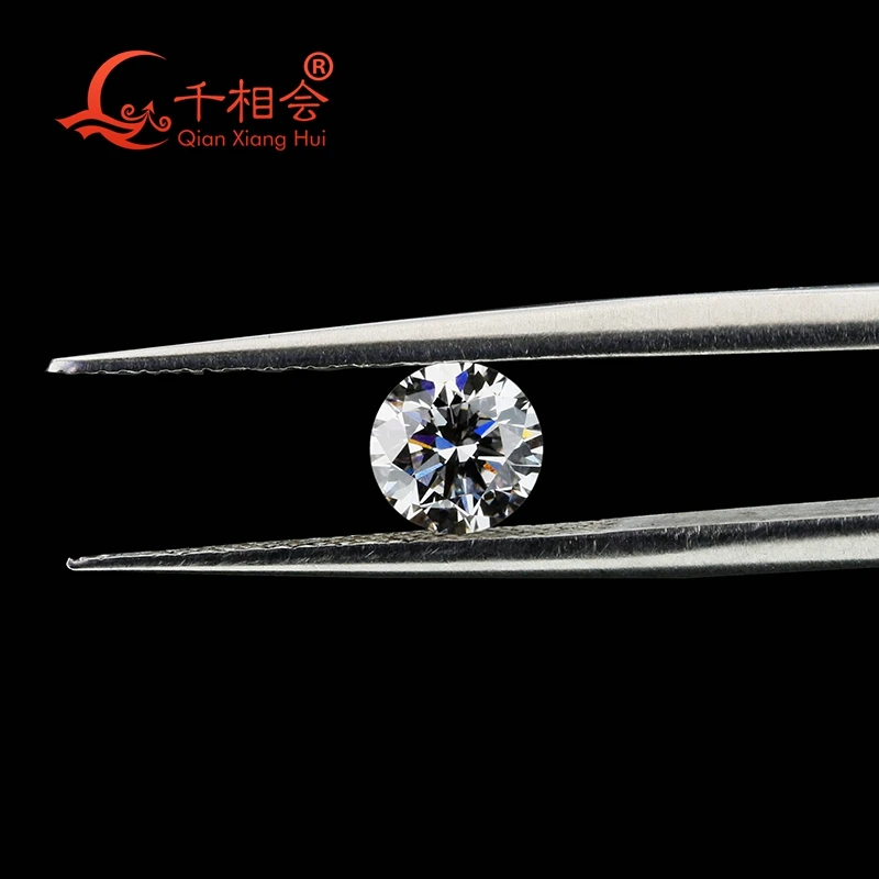 

CVD lab created Artificial diamond 1CT 6.5mm G color SI 2 clarity white round shape loose stone