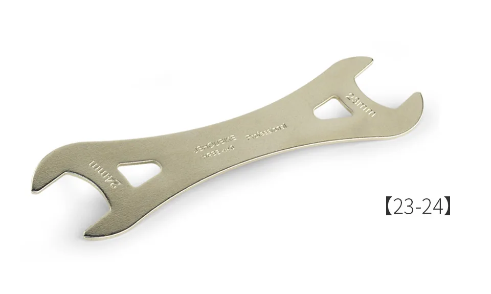 JSHOU BIKE Head Open End Axle Hub Cone Wrench 13 to 24mm High Carbon Steel Bicycle Removal Repair Tool