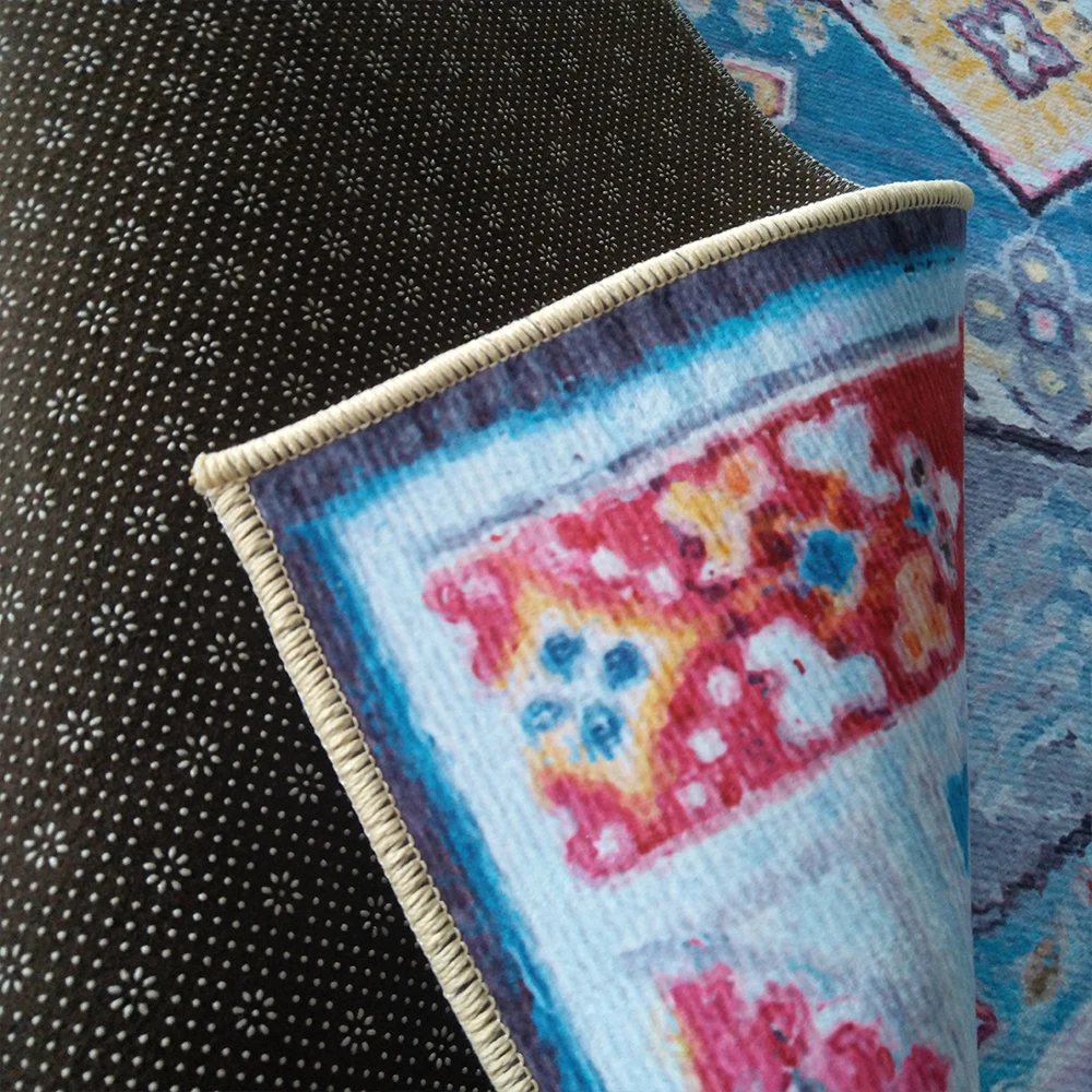 Нескользящий жаккардовый ковер в марокканском стиле напольный коврик для