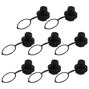 

NEW-8Pcs Air Valve Inflatable Boat Spiral Air Plugs One-Way Inflation Valve for Rubber Dinghy Raft Kayak Boat Airbeds 22mm