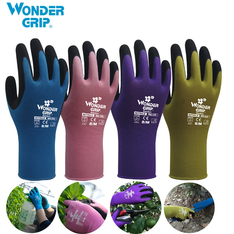 

6 Pairs Non - slip gardening gloves breathable soft and comfortable Planting Gardening Work Work labor protection gloves