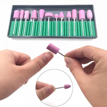 Профессиональный набор сверл для маникюра, 30 шт., 12 шт., для педикюра, художественная шлифовка ногтей, Шлифовальная головка, пилка для маникюра