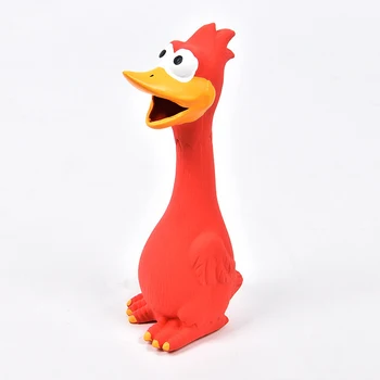 

1 Pcs Dog Safe Latex Screaming Chicken Toys Pet Chew Squeaky Funny Sound Toy Dropshipping FAS