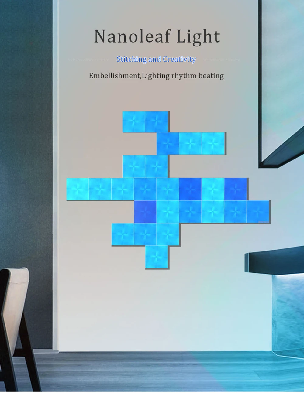 Ночной светильник Nanoleaf квадратный полноцветный умный нечетный светильник для работы с Mijia для Apple Homekit Google Home настройка на заказ