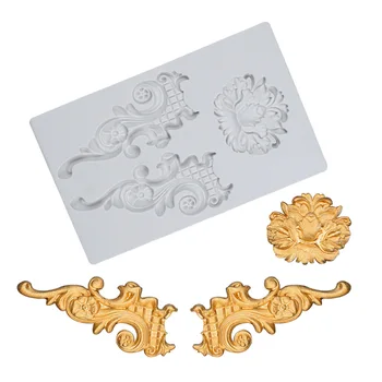 

1PC Border European Relief Cake Decorating Tools Baking Pastry Supplies DIY Sugar Craft Silicone Chocolate Gumpaste Mold K689