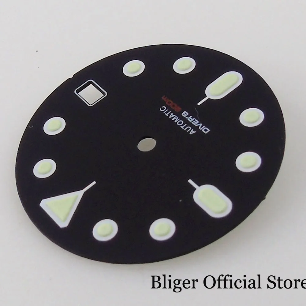 BLIGER Sterile Orange/Green/Black 29mm Sunburst Watch Dial