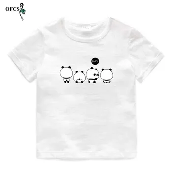 

Children T-shirt Kid Boys Girls Short Sleeve Bamboo Cotton Tees Baby Casual O-neck Tops Children Clothes 5 Colors 1-10 Years