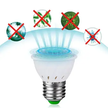 

E27 UV Desinfection Lamp E14 LED Sterilizer Mites Lamp LED UVC Germicidal Bulb GU10 Ultraviolet Light 72/112leds Corn Light Bulb