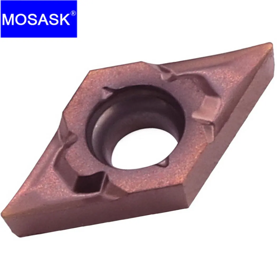 MOSASK 10 шт. DCGT MF-Q-ZP15 ZP163 точный токарный станок из нержавеющей стали Вольфрамовая обработка токарная шлифовальная вставка