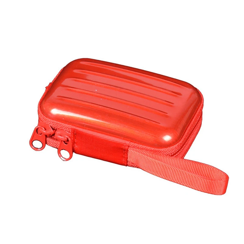 Red ISKYBOB гаджет коробка для хранения портативный цифровой 3C касса коробка Наушники Ювелирная монета кошелек мини коробка - Цвет: Red