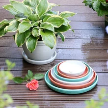 

Plant Saucer Plastic Plant Trays Flower Plant Pot Saucer Heavy Duty Sturdy Drip Trays for Indoor Outdoor Garden