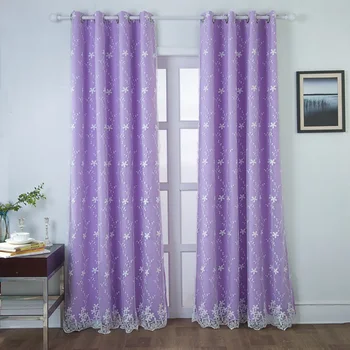 

Lychee Flower Printed Double-Deck Curtain Modern Door Curtain Window Room Divider Curtain Valance Home Decoration