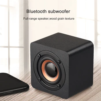 

Di legno Altoparlante Portatile Bluetooth Home Theater Senza Fili Mini Colonna Caixa De Som Musica Subwoofer Centro di TF di Sos