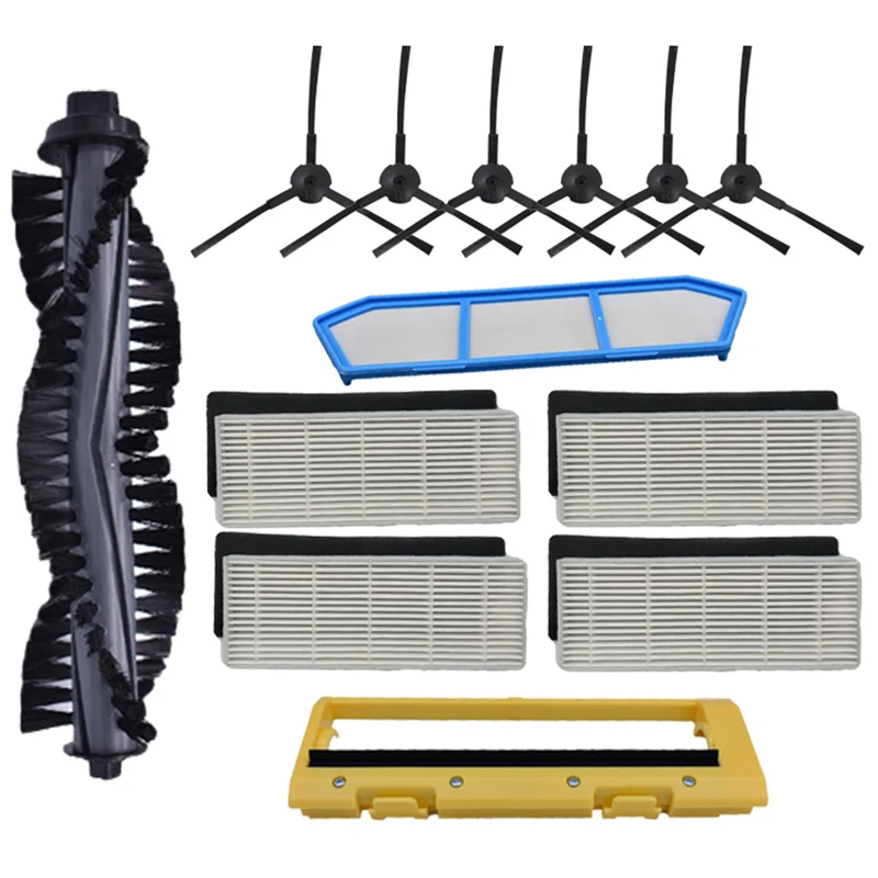 

Filter Replacements Kits for Ilife A4 A6 A4S A8 A40 Hepa Filter & Primary Filter & Side Brush Roll Brush Cover
